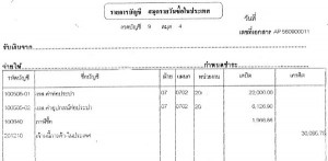 ตัวอย่าง สมุดรายวันซื้อ (AP)